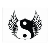 Ailes de Ying Yang Cartes Postales