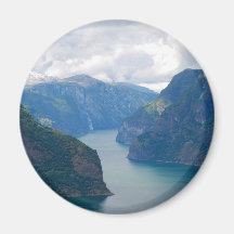 Aimant bleu de rêve de fjord