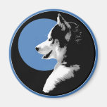 Aimant/cadeau d'Alaska de chien de traîneau d'aima