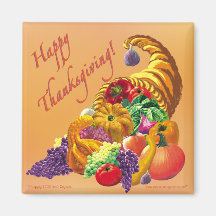 Aimant carré de THANKSGIVING