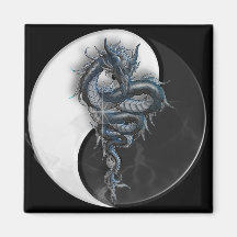 Aimant chinois de dragon de Yin Yang