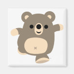 Aimant courant mignon d'ours de bande dessinée