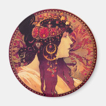 Aimant d'Alphonse Mucha Donna Orechini