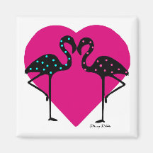 Aimant d'amants de flamant