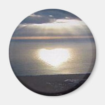 Aimant d'amour de coucher du soleil