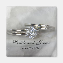 Aimant d'anneaux de mariage