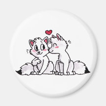 Aimant de baiser de Fox arctique