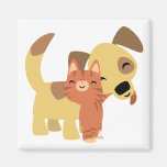Aimant de bande dessinée de Kitty et de chienchien magnets