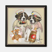 Aimant de bébé d'ange de St Bernard