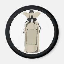 Aimant de bouteille de vin