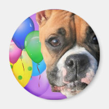 Aimant de boxeur de joyeux anniversaire