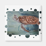 Aimant de bulles de tortue de mer verte