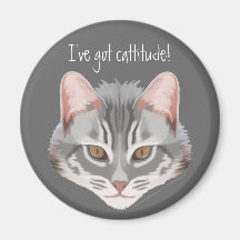 Aimant de Cattitude (avec le texte)