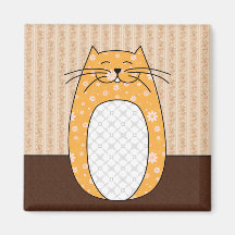 Aimant "de chat orange"