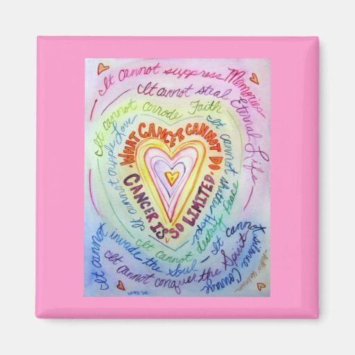 Aimant de coeur de Cancer d'arc-en-ciel