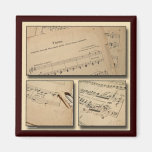 Aimant de collage de musique de piano