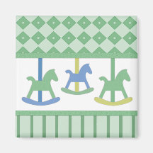 Aimant de collection de carrousel de bébé
