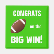 Aimant de Congrats du football