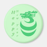Aimant de coutume de dragon vert