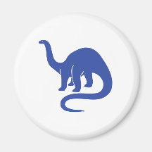 Aimant de dinosaure - bleu