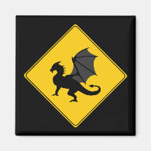 Aimant de dragon de signe de route