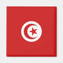Aimant de drapeau de la Tunisie