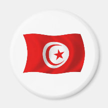 Aimant de drapeau de la Tunisie