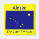 Aimant de drapeau de l'Alaska