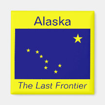 Aimant de drapeau de l'Alaska