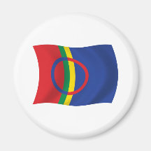 Aimant de drapeau de personnes de Sami