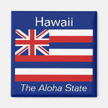 Aimant de drapeau d'Hawaï