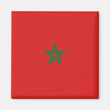 Aimant de drapeau du Maroc