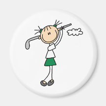 Aimant de fille de golf