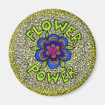 Aimant de flower power