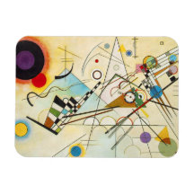 Aimant de la composition VIII en Kandinsky Magnets En Vinyle