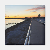 Aimant de la Floride de jetée de coucher du soleil