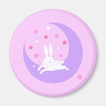 Aimant de lapin de lune