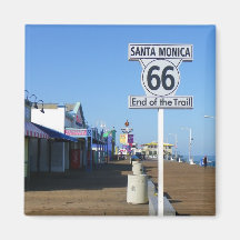 Aimant de l'itinéraire 66 de Santa Monica !