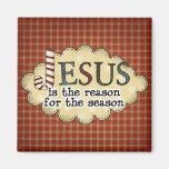 Aimant de Noël de saison de raison de Jésus