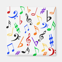 Aimant de notes musicales - multi