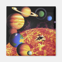 Aimant de planètes de système solaire