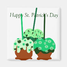 Aimant de pommes du jour de St Patrick