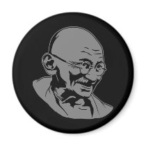 Aimant de portrait de Mahatma Gandhi magnets