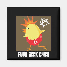 Aimant de poussin de punk rock