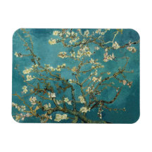 Aimant de prime de fleur d'amande magnet en vinyle