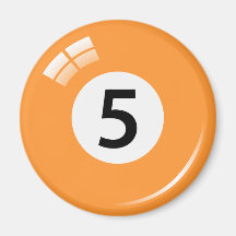 Aimant de réfrigérateur de boule de billard du num