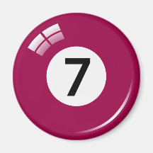 Aimant de réfrigérateur de boule de billard du num