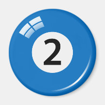 Aimant de réfrigérateur de boule de billard du num