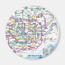 Aimant de réfrigérateur de carte de souterrain de 