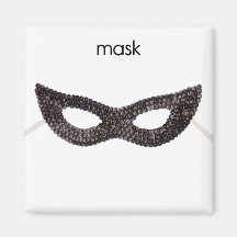 Aimant de réfrigérateur de masque